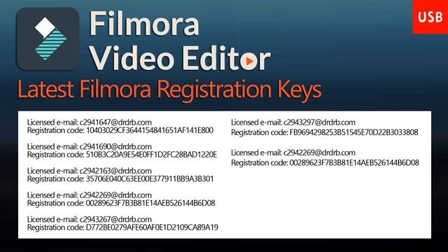 Latest Filmora Registration Key