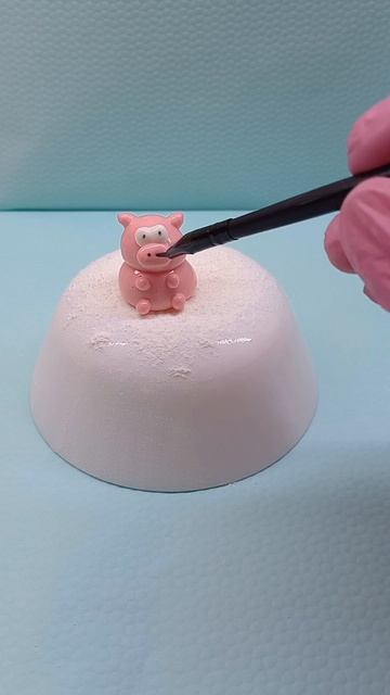 свинка из маршмеллоу