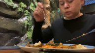 Мукбанг/ Время Ужина / Мясо, рыба с креветками и овощами