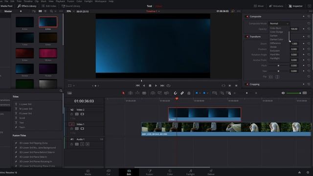 How to Change the Blend Mode in Davinci Resolve in 14 Seconds