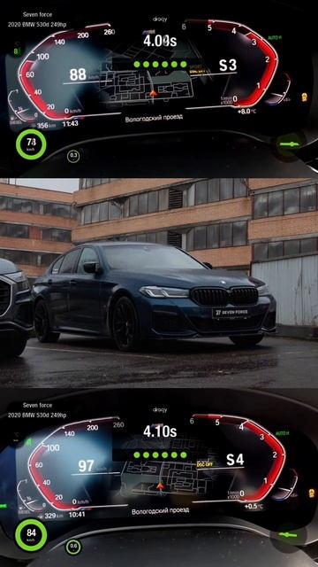 До/после stage 1от Seven Force на BMW 530d
