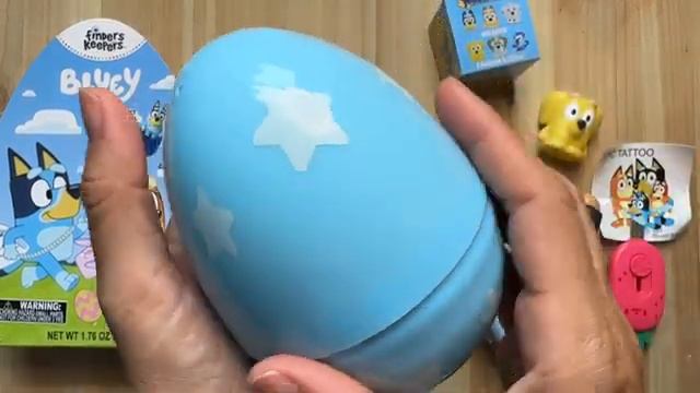 Распаковка игрушек Bluey Easter eggs - ASMR Bluey Disney