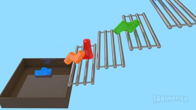 Jelly Soft body Tetris 3D in Blender
