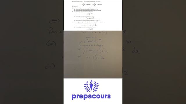 Révision bac: Intégrales et suites #lycée#baccalauréat#maths