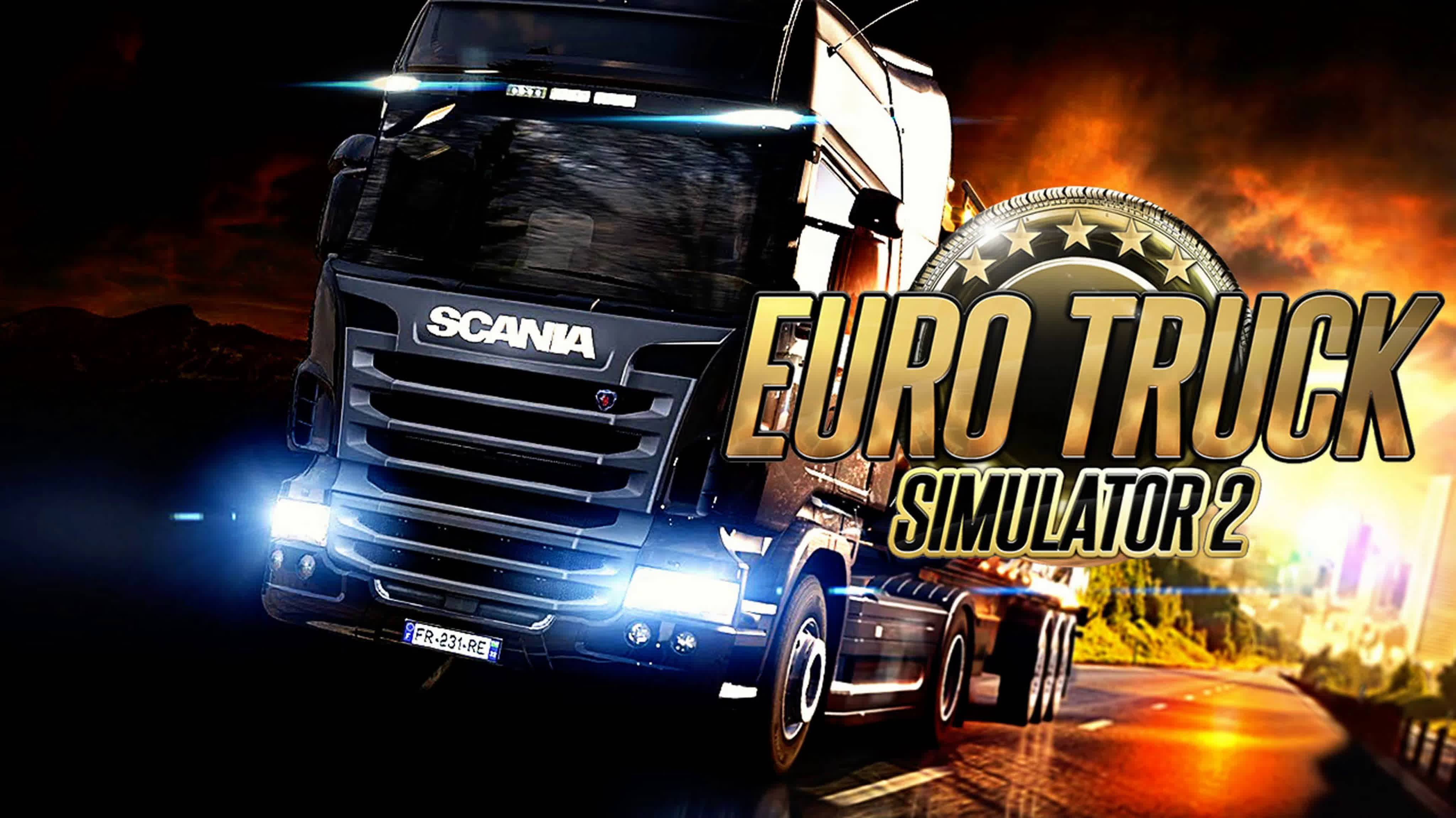 Euro Truck Simulator 2 Франция музыка в кабине мерседеса