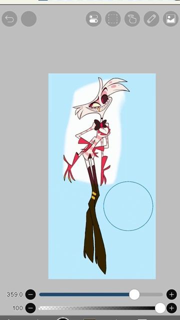 энжел даст в стиле ангела. не очень получилось если честно #hazbinhotel #music #рисунок #animation