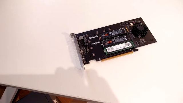 20181121 Populating the ASUS Hyper Card with NVMe Disk