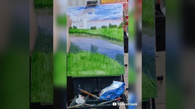 Мой МК Природа, живопись,  творчество, картина маслом