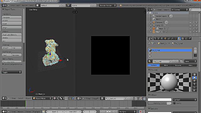 Blender to Radiant from 123D Catch