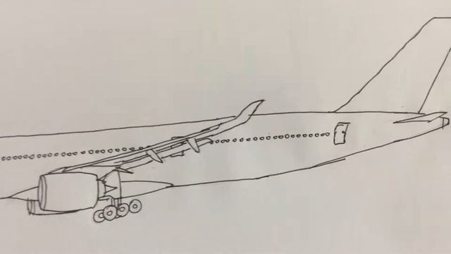 Drawing a British Airways A350-1000 | G-XWBA
