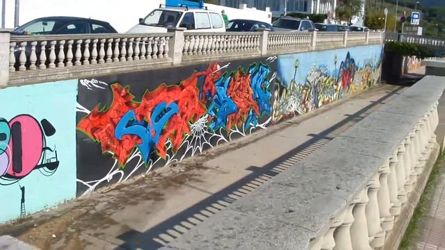 Calella Espanya Калея Испания - граффити .