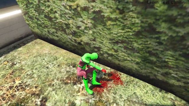 GTA 5 Crazy Ragdolls Green SPIDERMAN VS Freddy Krueger (Euphoria Physics, Ragdolls, Funny Moments)