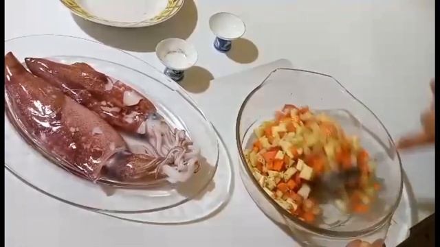 Stuffed Squid / Relyenong Pusit (Nanay anong pagkain natin)