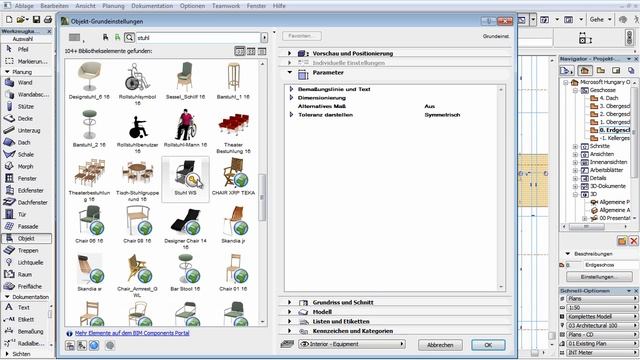 ArchiCAD 16 - BIMcomponents - 2 - Ergebnisse der Objektsuche