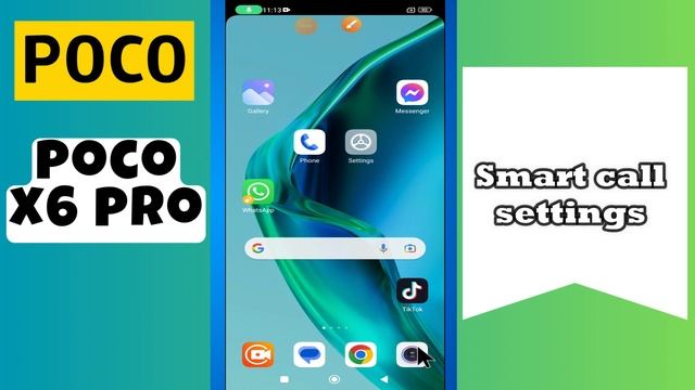 Smart call settings POCO X6 Pro || How to set smart call options || Smart call options