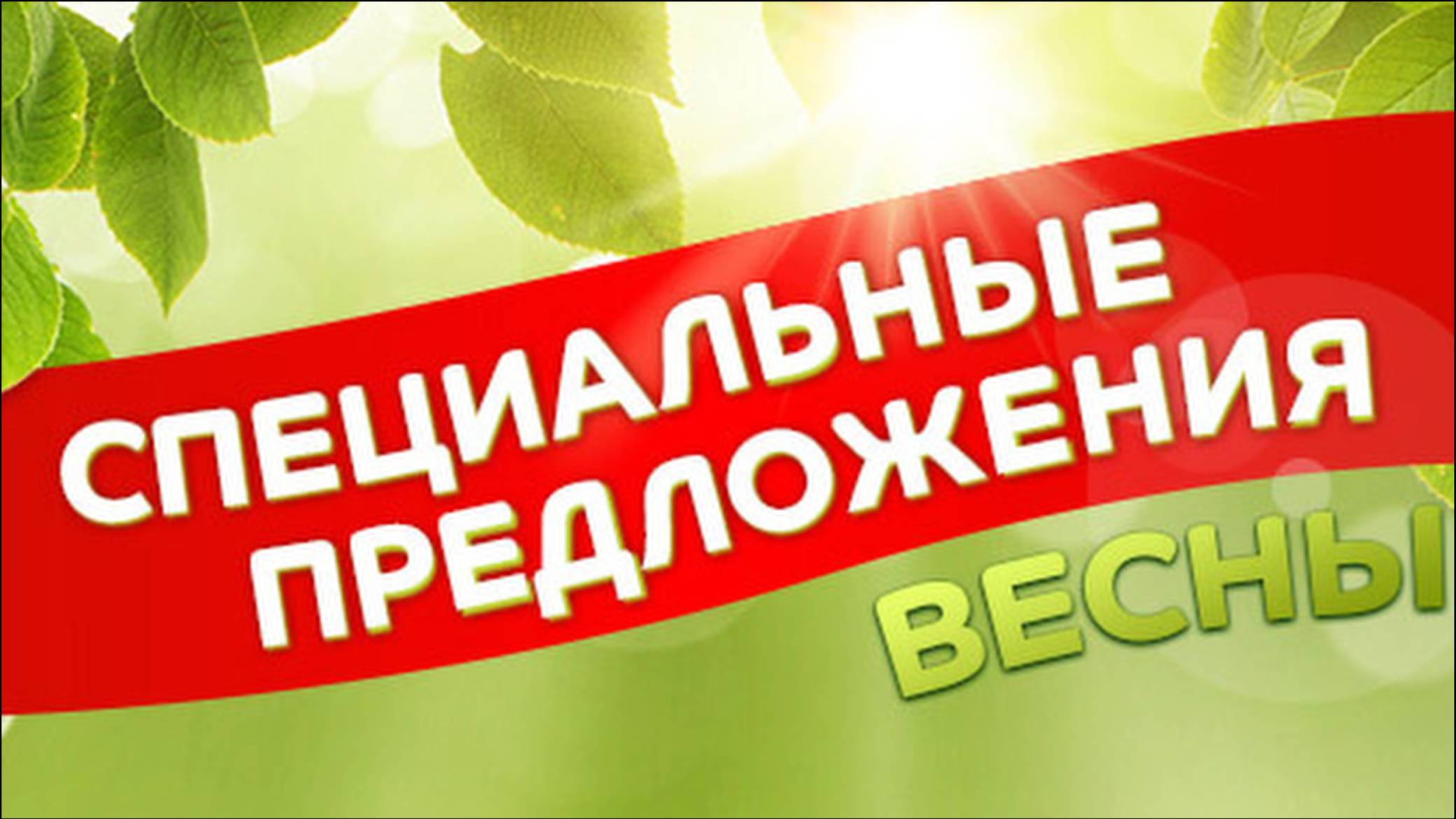 Специальное предложение весны