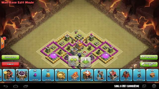 Clash of Clans Trophy Base for TH7 / Расстановка ТХ7 для набора кубков или кв