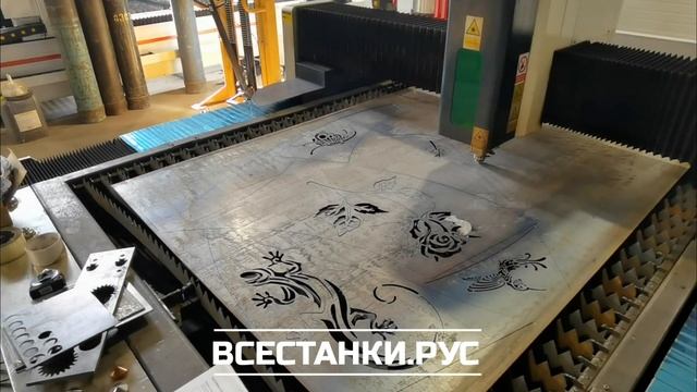 Художественная лазерная резка стали на станке лазерной резки GWEIKE LF3015LN с источником IPG 1500W