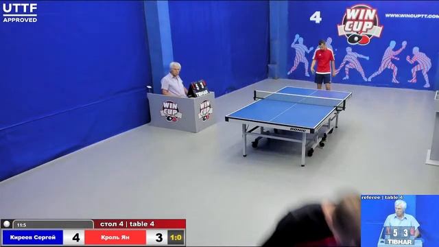 08:30 Киреев Сергей 3-0 Кроль Ян  стол 4  Юг-1 07.07.21