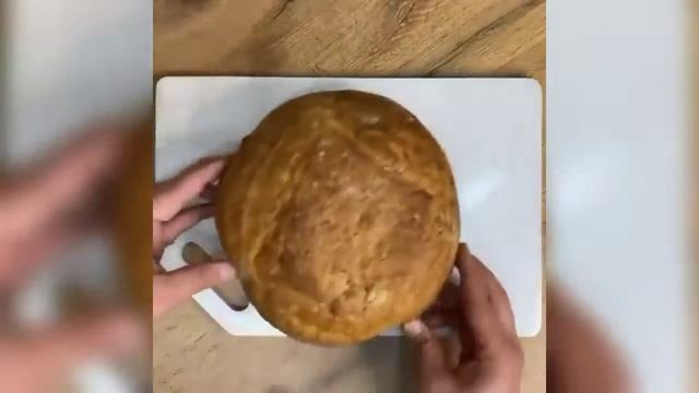 Необычное жаркое с курицей в хрустящем хлебе🍞.