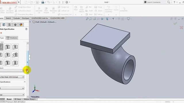 SolidWorks 2016 tutorials Excersice_ 3D Modeling 6