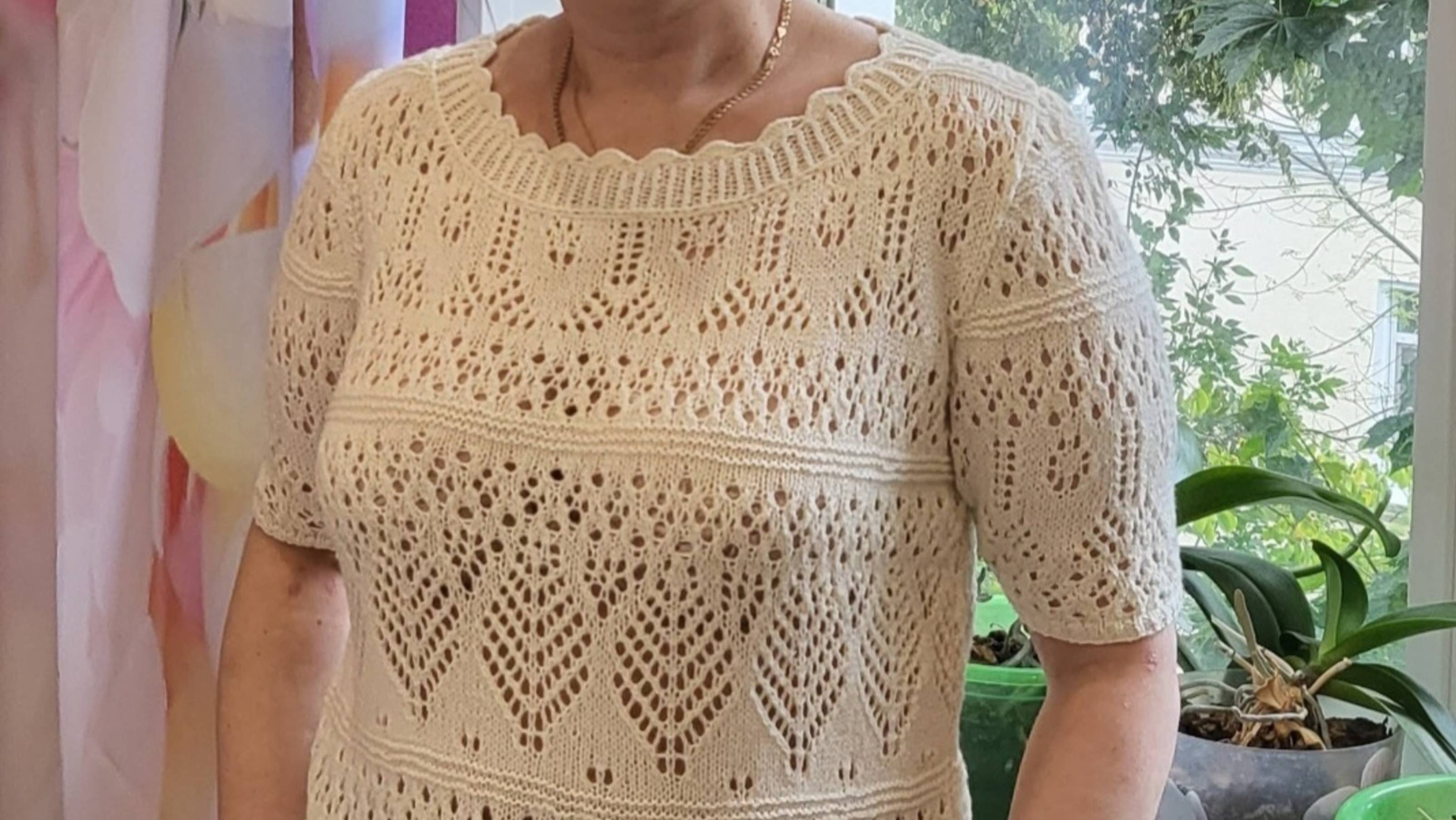 Мк шикарной летний кофточки!!!