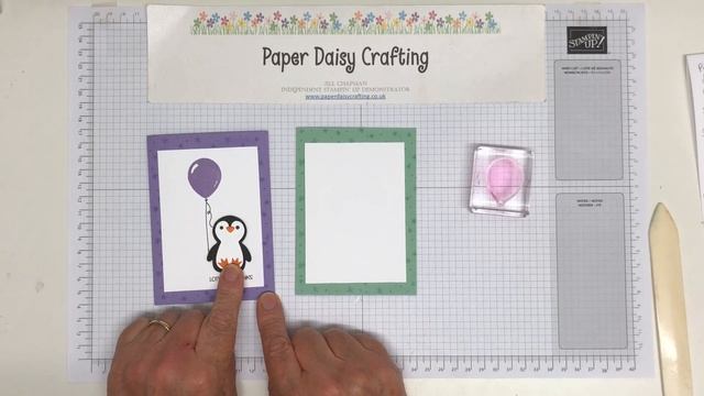 Cute penguin thank you card