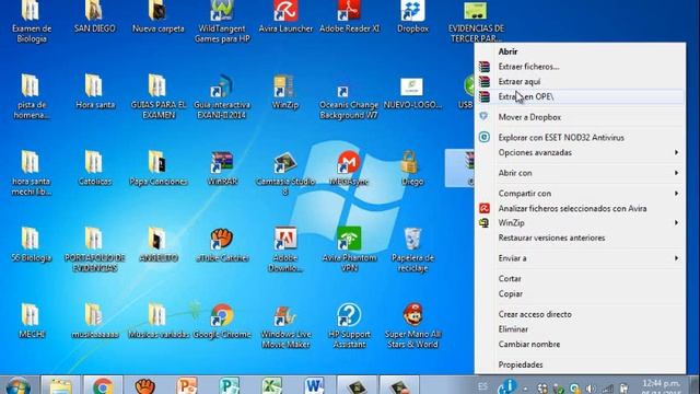 Medios de Compresion y Descompresion con las herramientas WinRAR y WinZip