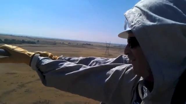 Employees grab live transmission line