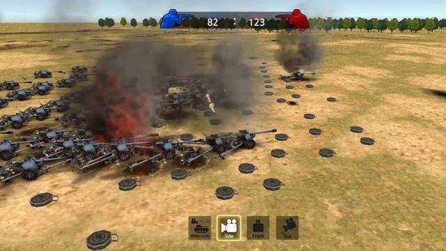 200 artillery v/s. 50 anti tank gunner