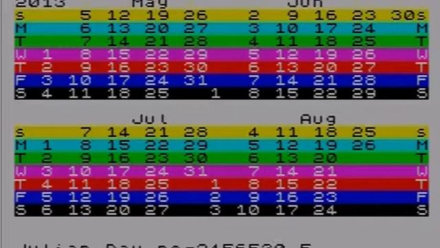 Spectrum Calendar (ZX Spectrum)