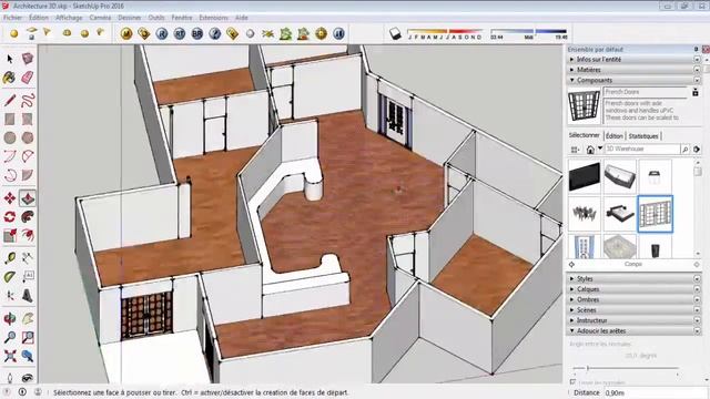 - Modern House - Autocad - Sketchup Speed Modeling