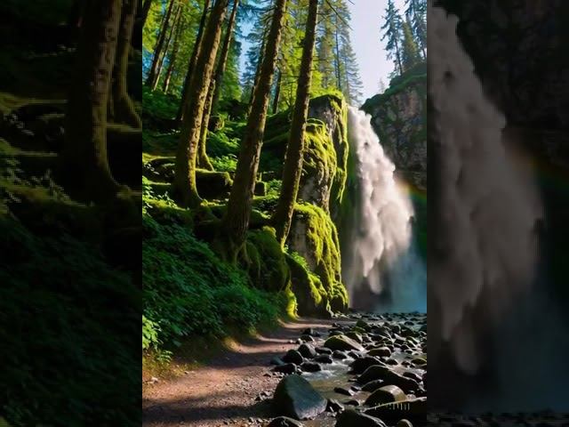 “Liliya Lyubimova — Trial 2025 | Epic Waterfall Scene in the Forest”