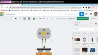 Page 102 Spinning DC Motor Clockwise and Anticlockwise in Tinkercad