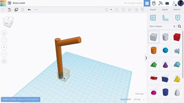 Designing a Futuristic Street Lamp in Tinkercad - Tinkercad Tutorial