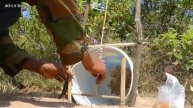 Primitive Technology: Amazing Quick Python Trap Using Blue Bucket With Python Nest Work 100%