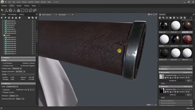 Marmoset Toolbag 4 Tutorial - Shading, Lighting & Rendering |Tanjiro's Nichirin Blade(Demon Slayer)