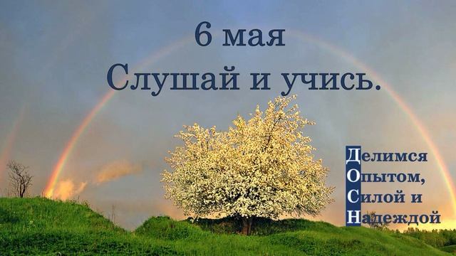 6 мая. Слушай и учись.