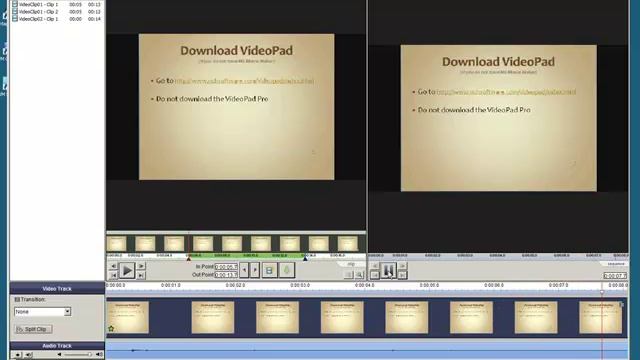 Create short tutorial using Camstudio and VideoPad