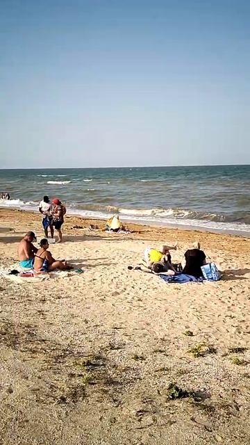 Пляж. Арабатская стрелка, Азовское море (День второй)