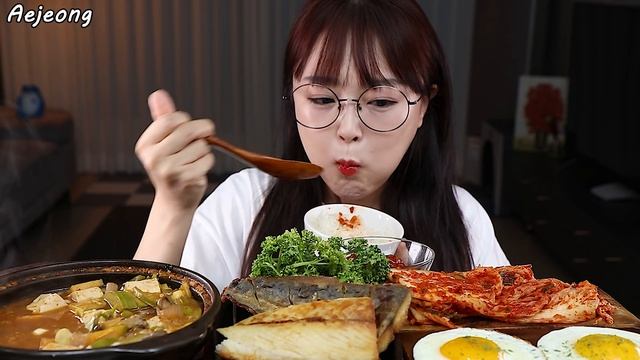 밥도둑 집밥 먹방🍚된장찌개 삼치구이 | DOENJANG JJIGAE, GRILLED FISH ASMR EATING SOUNDS