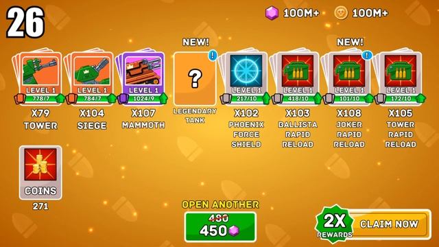 I OPENED 36 LEGENDARY CHESTS and GOT ALL 17 TANKS, Online Battle Tanks in Hills of Steel