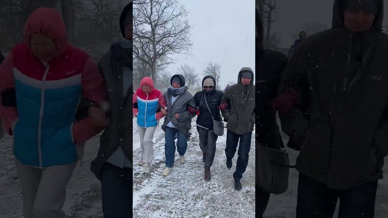 Ходим под ручку в горах, чтобы не унесло! Непредсказуемая погода нам не помеха.  #travel  #nature