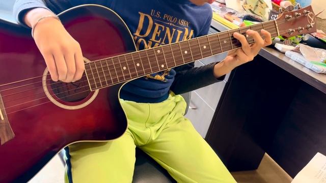 Shuffle Riff Covered by Guitar Student 🎶😊