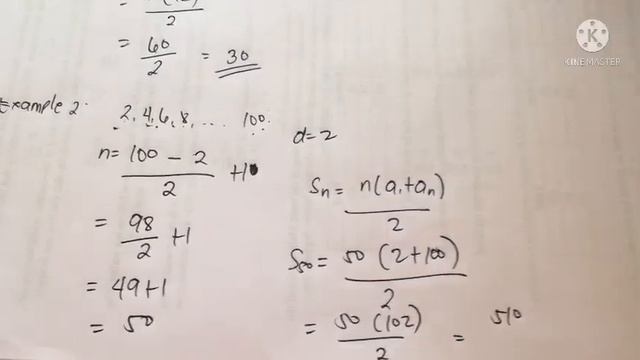 Lesson 3 arithmetic means and sum of arithmetic sequence