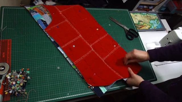 Quilting projects #17 From the scraps of my coat I present…vest!!!