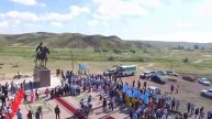 Аягоз каласындагы Шынгожа батыр ескерткишинин ашылу салтанаты