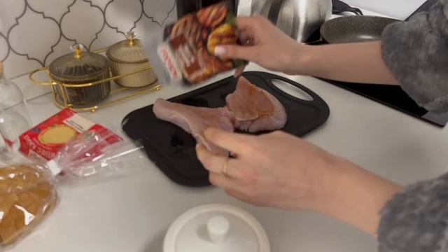 Распаковка пакета с продуктами и начинаем готовить ужин Vkysnogotovim