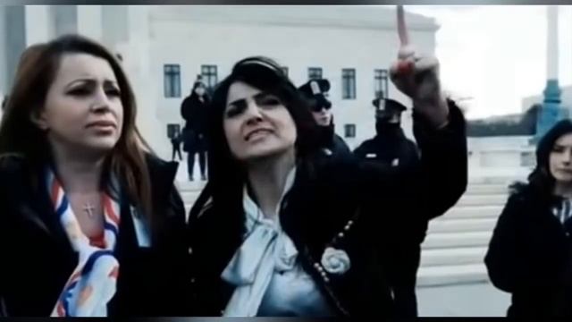 Angry Woman SHUTDOWN Linda Sarsour During Ilhan Omar supporters protest!