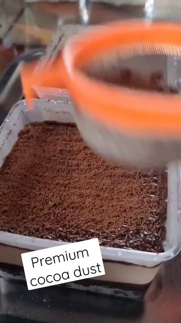 Premium Cocoa dust for top layer #shortsfeed #shortvideo #cocoa #dreamcake